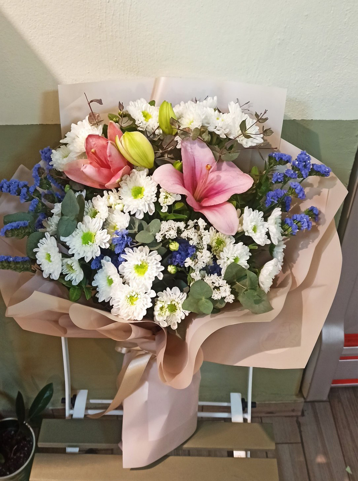 Papatya Lilyum Buketi