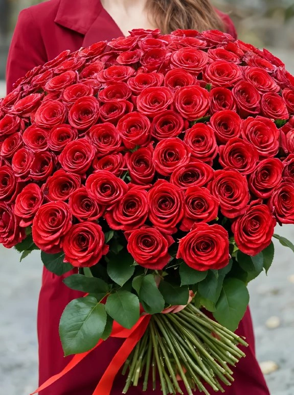 41 Adet Kırmızı Gül Buketi