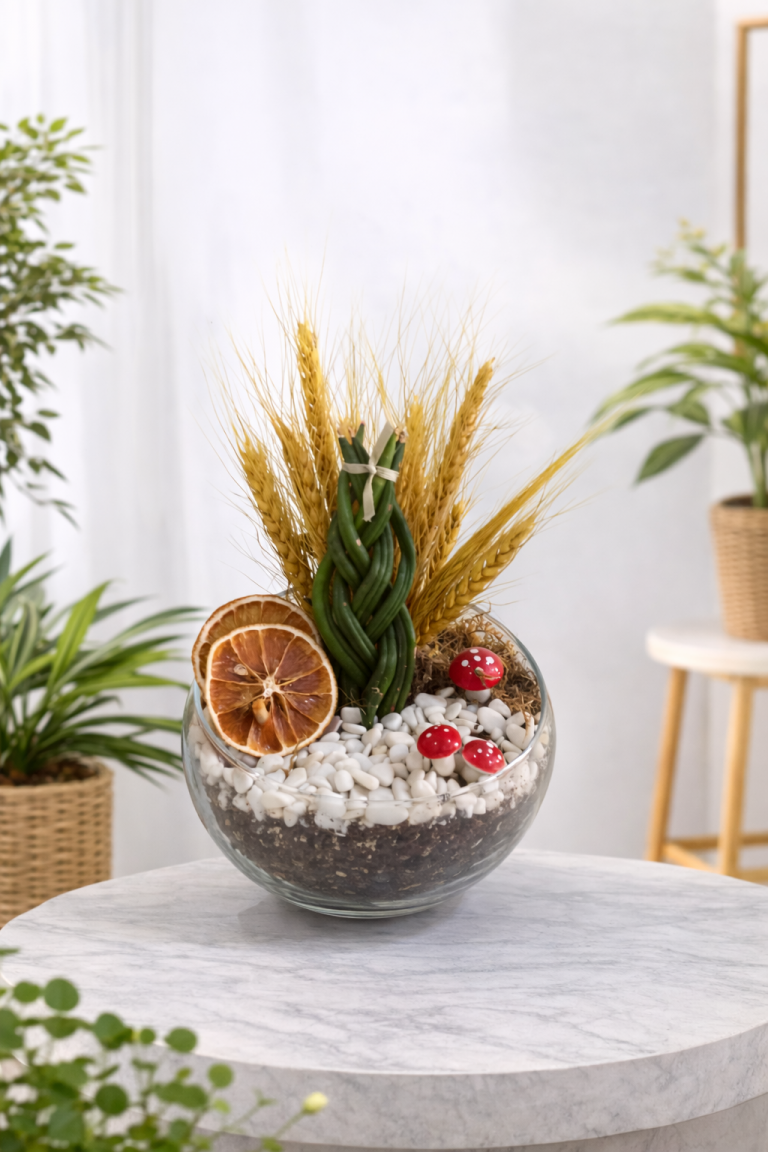 Örgülü Sansevieria Teraryum