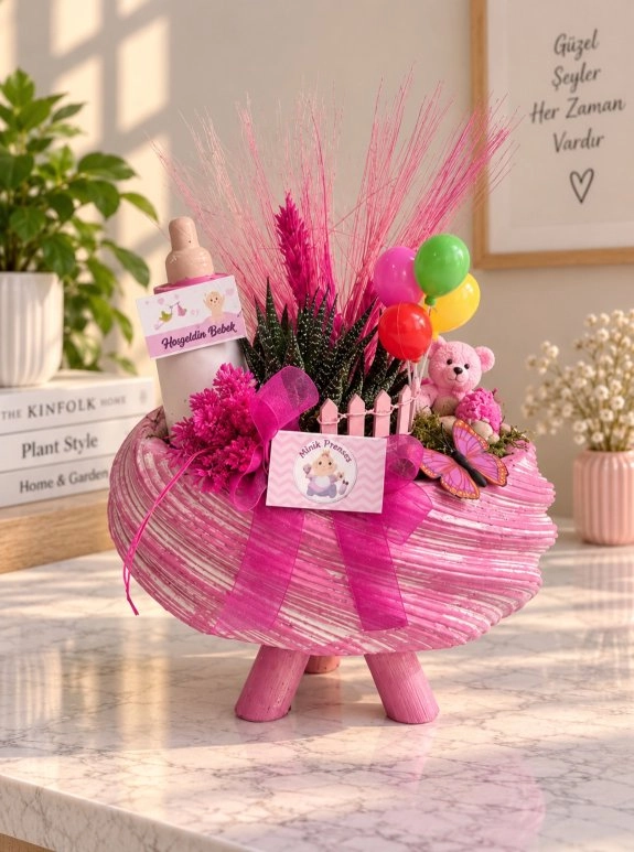 Pembe Deniz Masalı Bebek Sukulenti