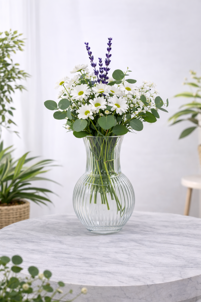 Vazoda Beyaz Papatya